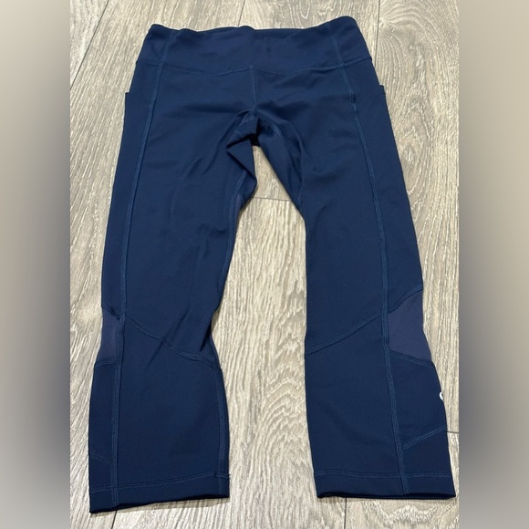 💙 LULULEMON Pace Rival High-Rise Leggings - Navy Blue (Size 4) 💙 - Picture 1 of 6
